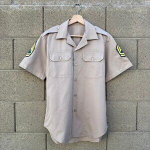 60’s US Military Short Sleeve Button Down Shirt